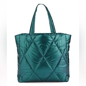 Victoria’s Secret emerald green puffer tote brand new with tags